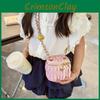 Shape Flower Lock Solid Color Single Shoulder Crossbody Bag Kids Fashion Gift