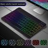 RGB Bluetooth Клавиатура и Мышь Перезаряжаемая Беспроводная Клавиатура Для iPad Планшета Android iOS Windows Клавиатура с Радужной Подсветкой