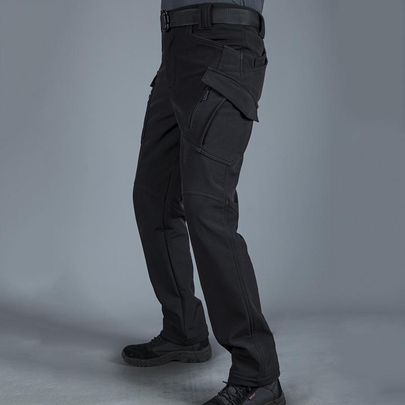 Зимние мягкие военные тактические брюки, мужские водонепроницаемые теплые брюки-карго на флисовой подкладке, повседневные ветрозащитные брюки для пешего туризма, катания на лыжах, сноуборде, снега, уличные брюки