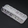 12 Grids Nail Art Rhinestones DIY Nail Decoration Makeup Glitter Beads Manicure Tool4#