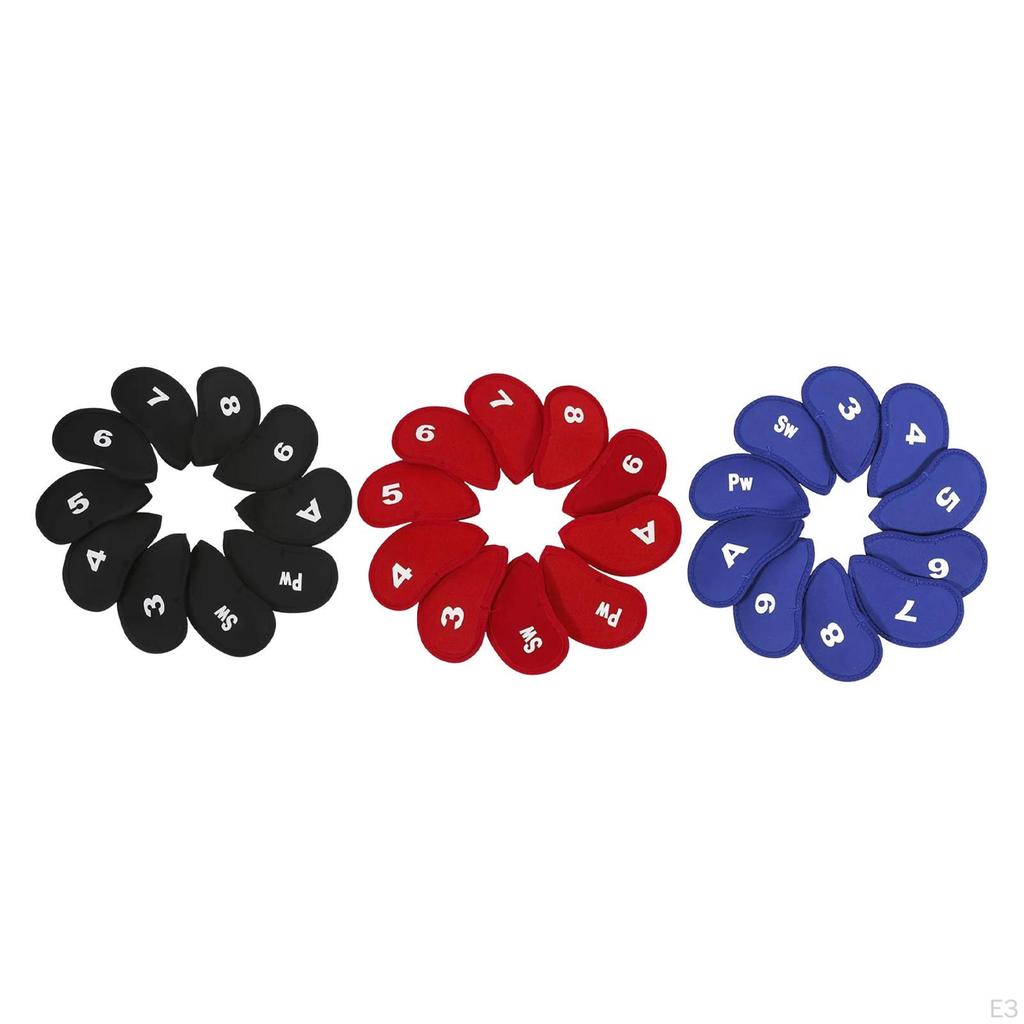 10 неопреновых чехлов для головок гольф-клубов, универсальный размер