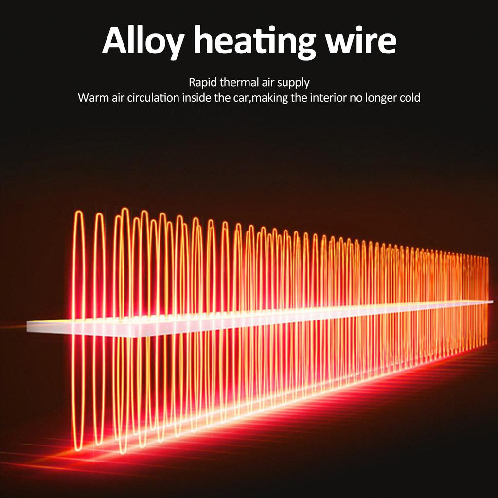 24V Car Heater Portable Car Heater Large Power Winter Defroster 2 In 1 Heating & Cooling with