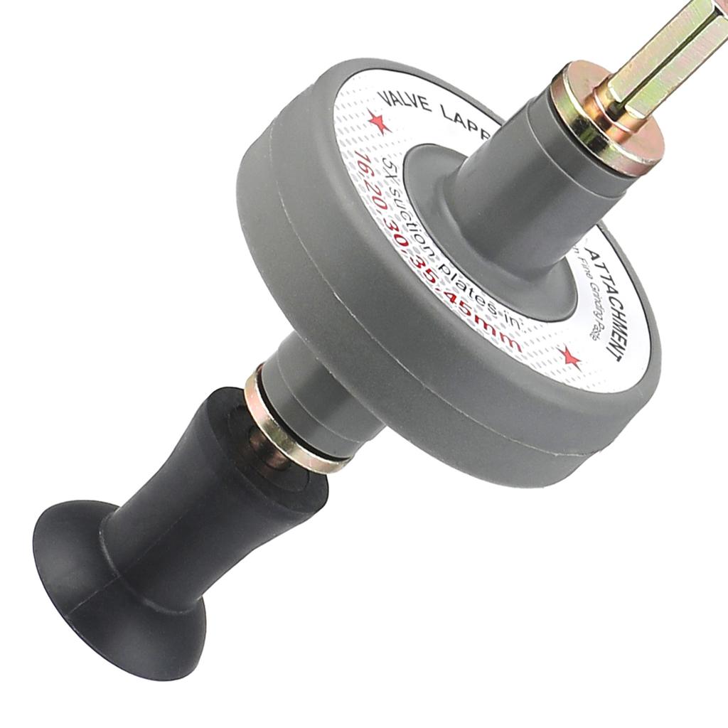 Valve Lapping Tool Kit, Valve Lapping Attachment Tool for Drill Small Engine Valve Lapper Kit with 5 Suction Plates
