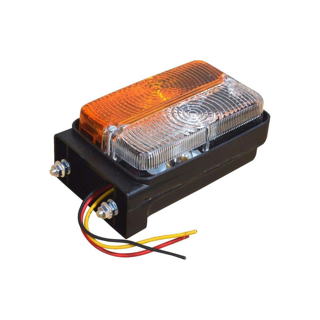 APSMOTIV Pair of Turn Signal Indicator Lights Side Marker with 12v Bulbs Suitable for Case IH, Massey Ferguson Tractor, McCormick