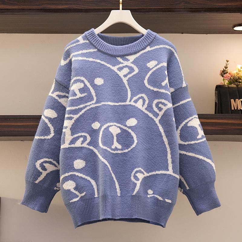 Осень-зима свитера в стиле Харадзюку женские аниме уличная одежда с длинными рукавами Готическая винтажная одежда эстетические топы в стиле каваи пуловеры