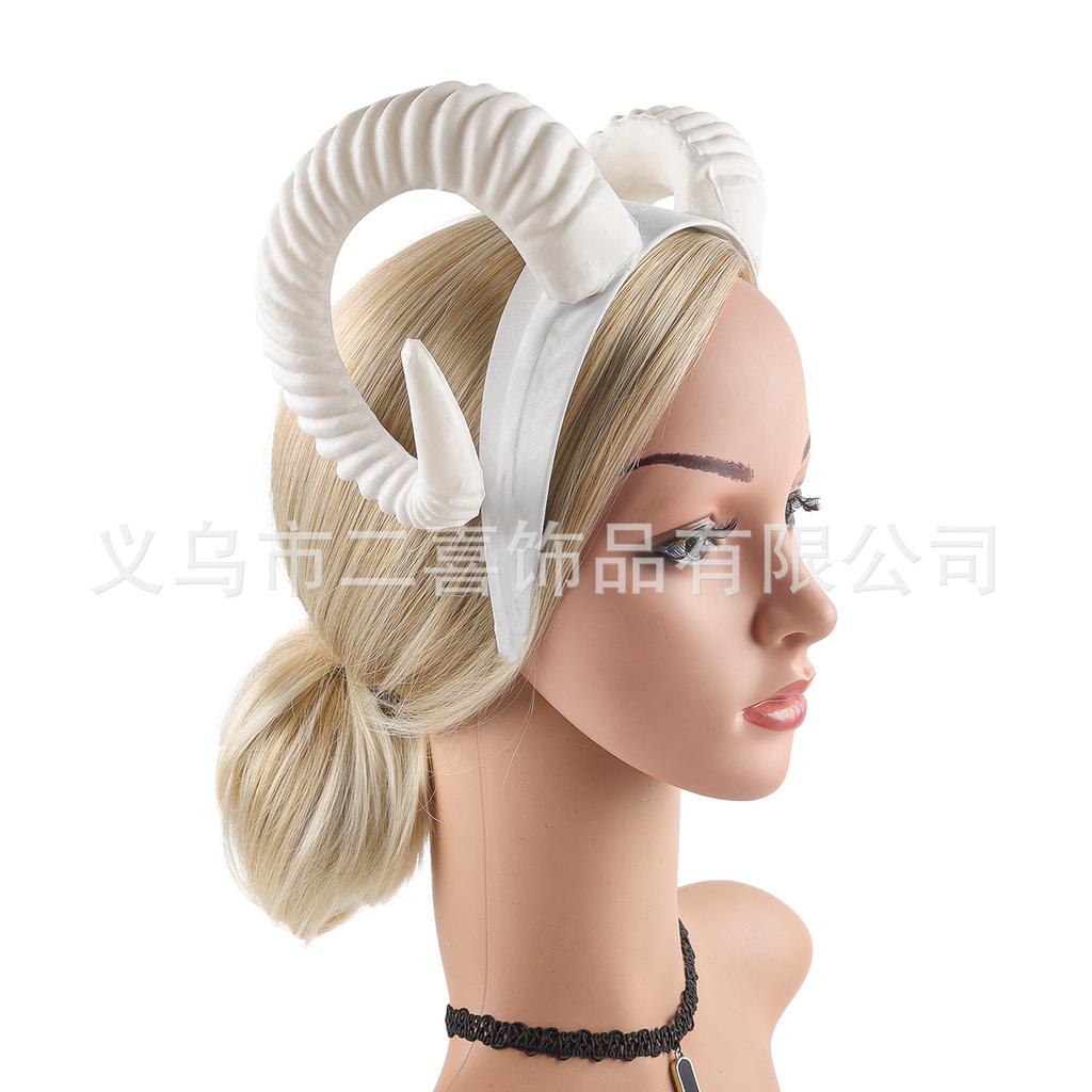 Halloween Devil Dress Up Headband Goat Horns Headband Headband Party Prom Party Characters Decorative Props