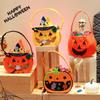 Gifts Pouch Pumpkin Candy Bucket Trick or Treat Halloween Wool Felt Bag Funny Children