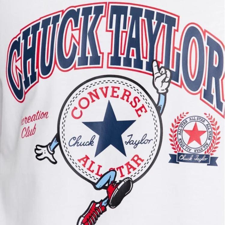 Converse All StarChucks Retro Collegiate Graphic T Shirt Men's White 10025293-A03