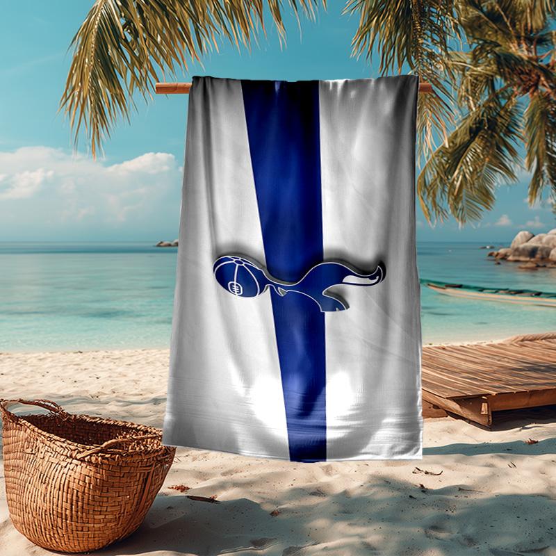 1PC FC Tottenham Crest Beach Towel - Soft, Absorbent Microfiber, Lightweight, Ideal for The Beach, Parties, Travel, Camping fan gifts