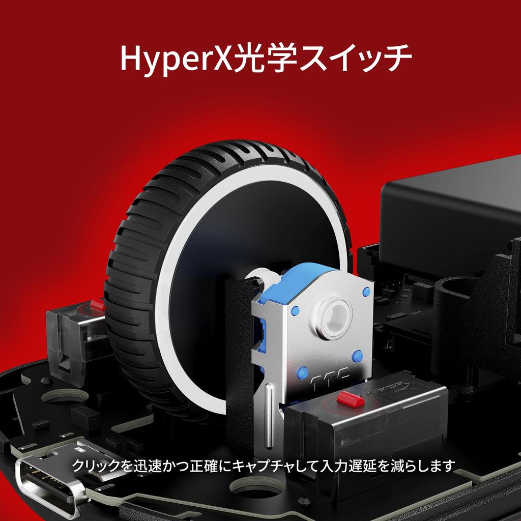 HyperX Pulsefire Saga Pro Wireless Gaming Customizable with Interchangeable 4K Polling 26K Dual Wireless Compatible with Xbox Series Mouse, Modules,