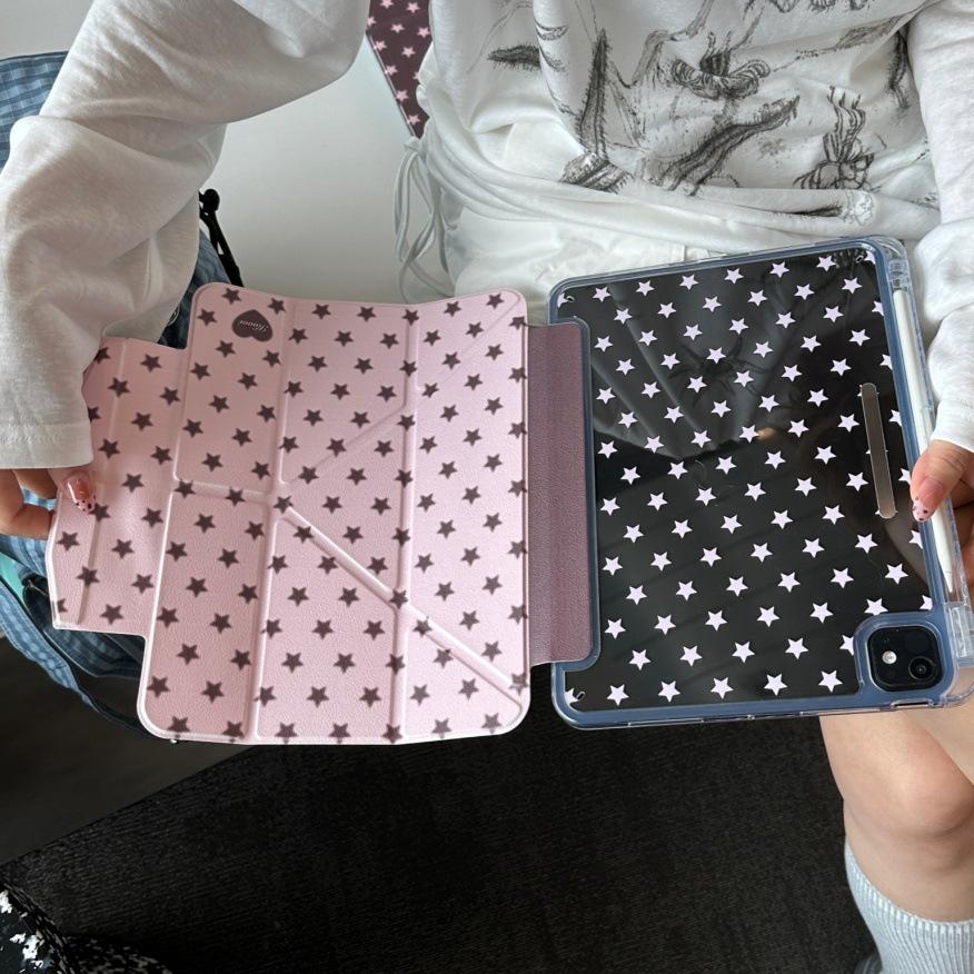 Buckle iPad Pro Case: Four-Color Star Design for 2025/2021 Versions