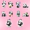 52TOYS Panda Roll Ballet Performance Series Blind Box Trading Figure Flocked Panda Figure Flocky Finish Collection Figure Painted Gacha Gacha Desktop