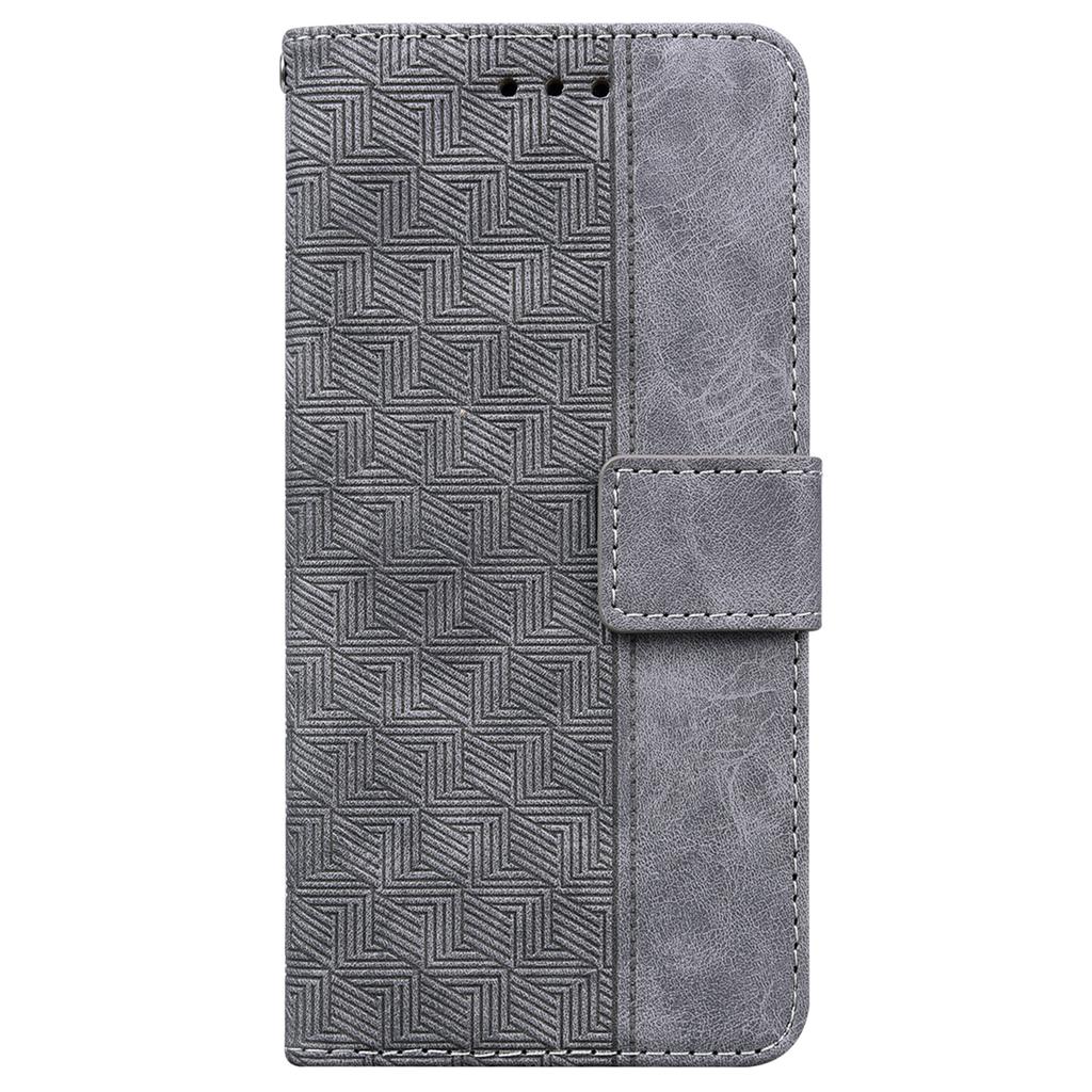 For Honor 400 5G (Global) Case Geometry Pattern Leather Wallet Phone Cover with Wrist Strap