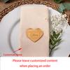 Personalized 5Pcs Heart Acrylic Mirror Place Card Wedding Favor Guest Table Decor Name Tags Bridal Shower Engagement Hen Party