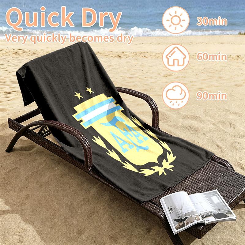 Argentina national team Beach towels also serve as bath towels summer essential a musthave for the outdoors the beach and the pool
