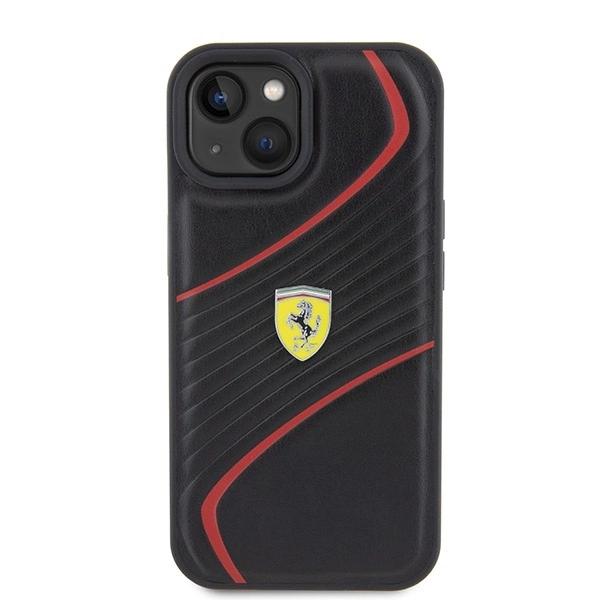Ferrari Fehcp15Sptwk Iphone 15 6.1 Black/Black Hardcase Twist Metal Logo