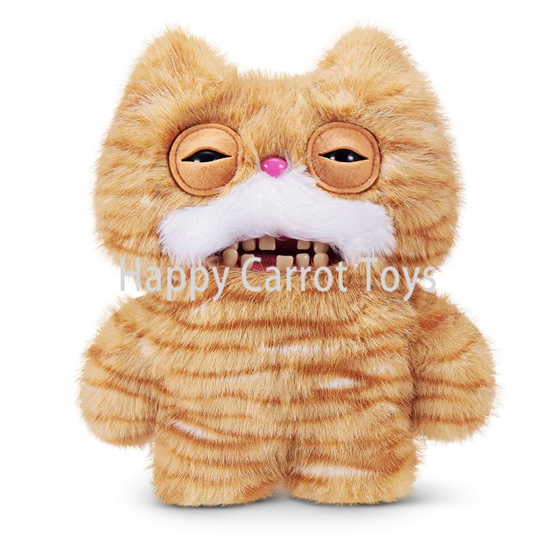 Alley Cat 9 Inch Stuffed Animal Plush Toys Stinkface Realistic Ugly Teeth Monster Cat Kids Gift Kawaii Kitty