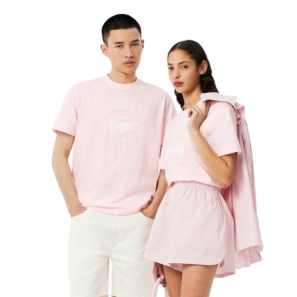 Lacoste Unisex Adult Signature Print Cotton T-Shirt
