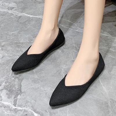 2024 Новая летняя мода Удобная элегантная повседневная мягкая подошва дышащая плоская каблук с острым носком женская обувь Zapatos De Mujer