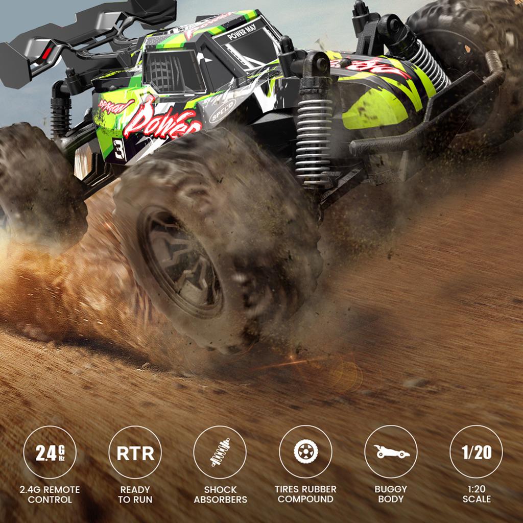 Автомобиль с дистанционным управлением, 1:20-шкальная частота 2,4 ГГц, стабильное и быстрое подключение, дистанционное управление, гоночный автомобиль, полноприводный высокоскоростной внедорожник