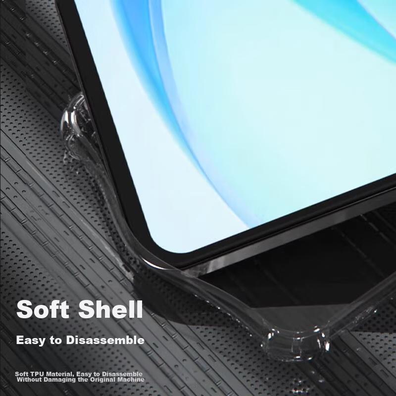 Kelleia Xiaomi 14 Pro Phone Case, Full Protection Shockproof TPU Airbag Soft Case/Protective Cover, Transparent, 6.73 Inches