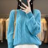 Pullover Sweater Female Women Fried Dough Twists Sweater Women Autumn and Winter Knit Top Pullover Solid  Sweater Female