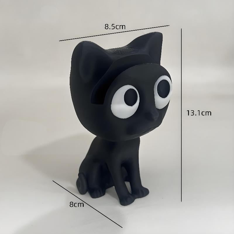 3D-печатный держатель для кошачьих очков Подставка для очков с позой сидящего котенка Очаровательный настольный органайзер Для дома Офиса Комнаты Декор