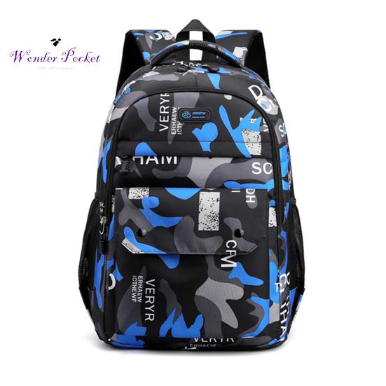 Студенческий рюкзак с камуфляжным дышащим ремешком, легкая сумка для книг большой емкости, школьная сумка, дорожная