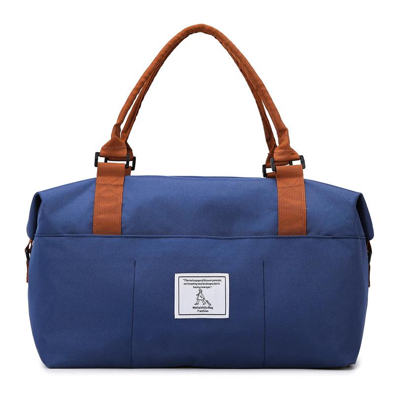 Lightweight Contrasting Ribbon Shoe Storage Handheld Travel Bag Dry and Wet Separation Casual Fitness Bag Can Be Used To Pull Rod