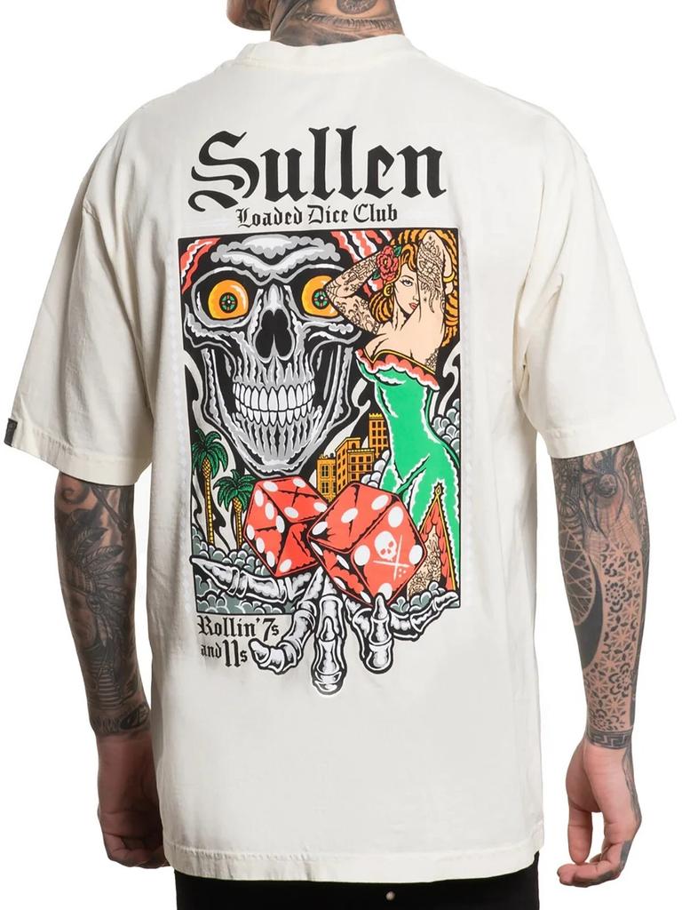 Sullen Men's Loaded Dice Short Sleeve 1 Ton Premium T-shirt Heavyweight Relaxed