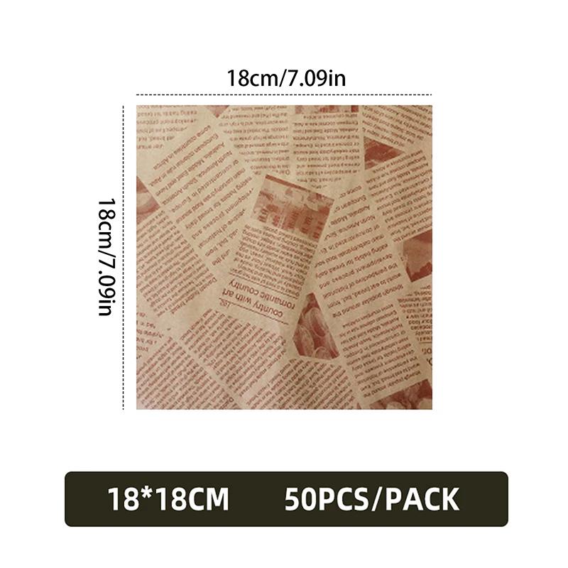 50/100 шт. маслостойкая бумага для упаковки сэндвичей, бургеров, хлеба, жареной пищи, фритюрницы, бумажные коврики для тарелок, аксессуары