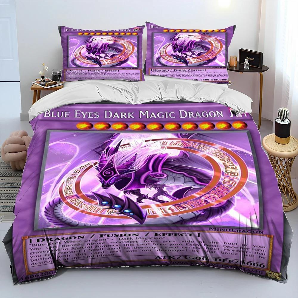 3D Yu-Gi-Oh Pharaoh Atem Adult Duvet Cover Pillowcase Bedding BoyGirl Bedroom Decoration Children Gift Single Double Large Size