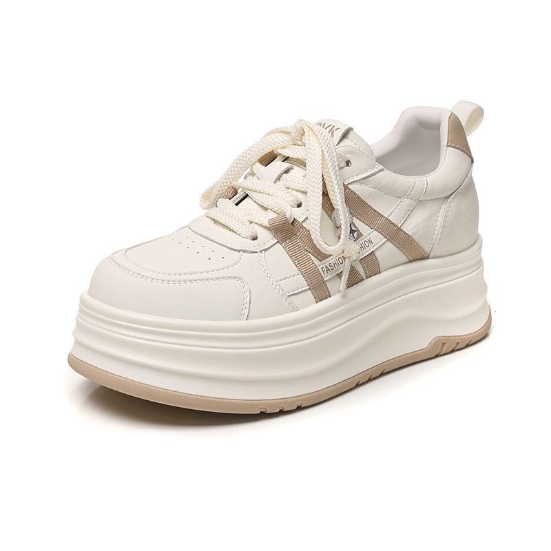 Platform women's 2026 spring and summer new light and comfortable inner height increase versatile sports and leisure shoes women's board shoes