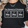 Рождественская футболка EleUnisext Ho Ho Ho Химическая праздничная футболка Графические футболки Женская одежда Оверсайз футболка Топы Y2k