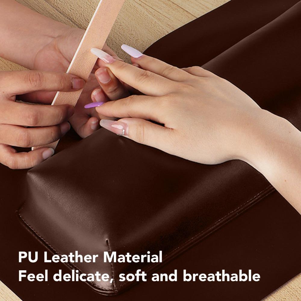 Rectangle Nail Hand Pillow Memory Foam Nail Hand Rest Professional Manicure Arm Rest For Home Use