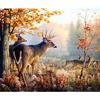 Elk Deer Diamond Embroidery Full Square Animal Landscape Painting Rhinestones Diamond Cross Stitch