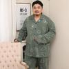 Meijiyunqiu Мужская пижама больших размеров из хлопка в полоску