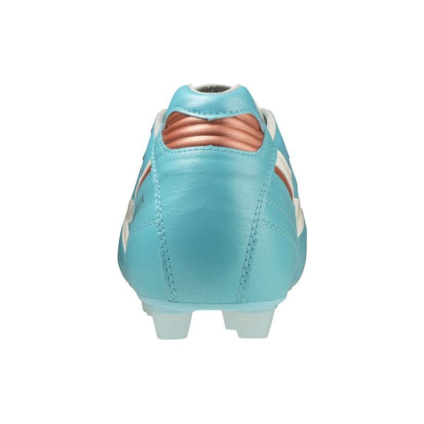 Mizuno Morelia 2 Japan Blue Curacao Мужские кроссовки Белоснежные Красно-Коричневые-Атласные P1GA230125