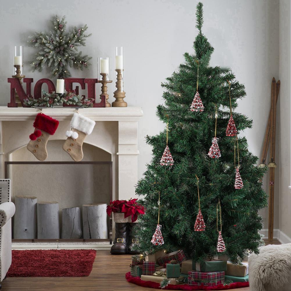 Christmas Tree Decoration Ornament Cat/Elk/Pine Tree Style Acrylic Pendant