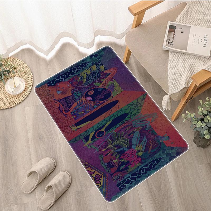 Дверной коврик, стеклянный коврик с животными Zaba, коврик для ванной комнаты, коврик для балкона, моющийся нескользящий кухонный коврик