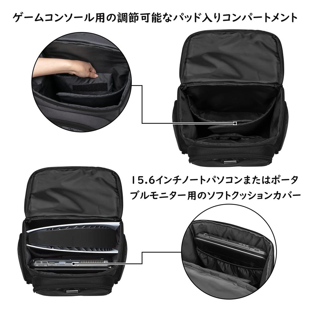 PS5 сумка для хранения защитный чехол для One One S рюкзак PS5 сумка для переноски портативная черная [Trunab] PS5/PS4/PS4 Pro/PS4 Slim/Xbox One/Xbox X/Xbox