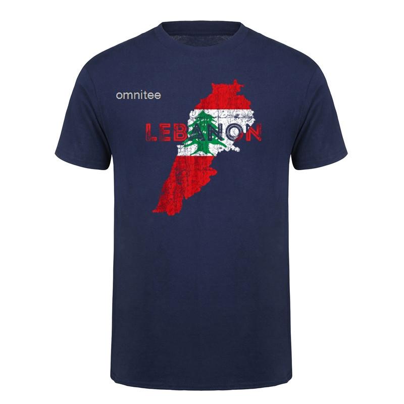 Funny Im Lebanese T Shirts Cool Cotton Streetwear Short Sleeve Summer Style Its In My DNA Lebanon Flag Tshirt HJ029