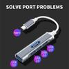 Новая автомобильная наклейка 2026 года Автомобильный USB-C хаб 4-в-1 Док-станция для ноутбука USB-разветвитель Преобразование мультиинтерфейсов Для Ford ST Line Focus 3 Mond