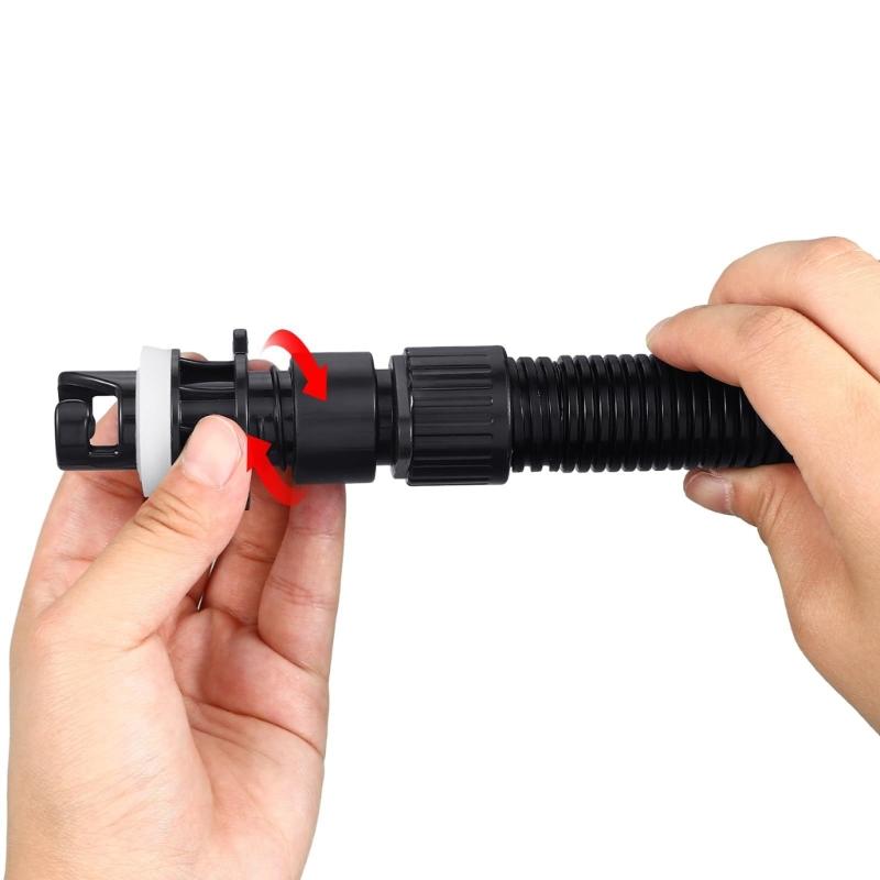Paddle Board Pumps Adapter Hose Inflatable Boats Pumps Adapter & Air Hose Replacement with 7 Air Valves Nozzle