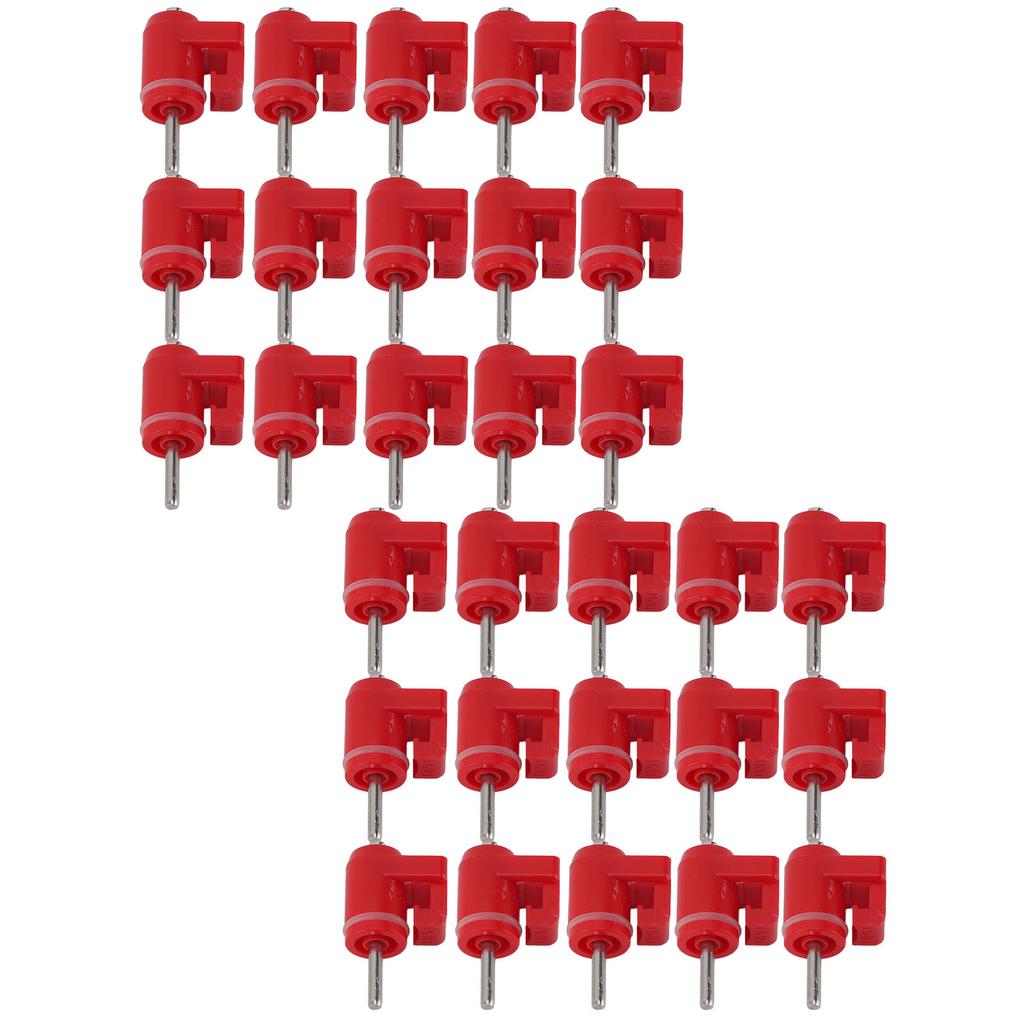 30 шт. Ниппельная поилка для кур, Ниппельная поилка для птицы, Аксессуары для улицы, Красная головка