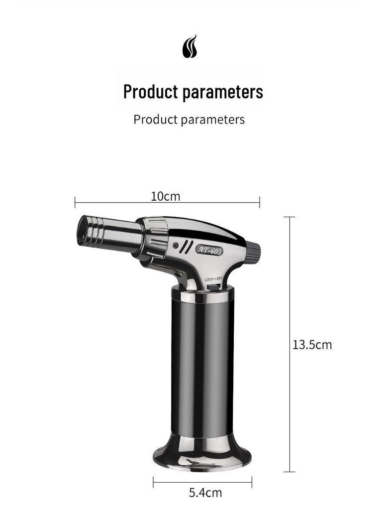 AT-603 Мощный 1300-градусный трехинжекторный сварочный пистолет-распылитель с ветрозащитной конструкцией