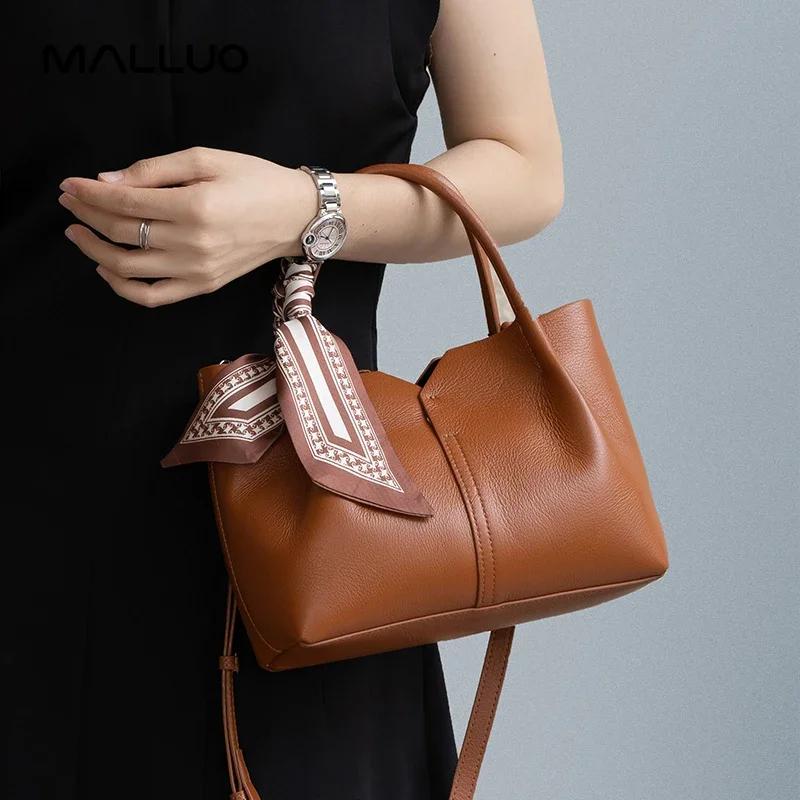 Повседневные сумки через плечо для женщин из натуральной кожи женская сумка-ведро роскошная женственная сумка мягкий модный дизайн новый