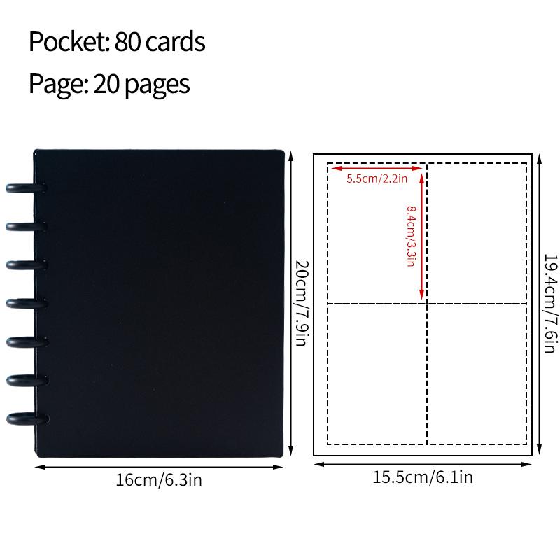 Kpop Альбом для фотокарточек 4/8/9 ячеек, большой вместимости, фотоальбом для хранения карточек айдолов, прозрачный альбом, фоновая бумага