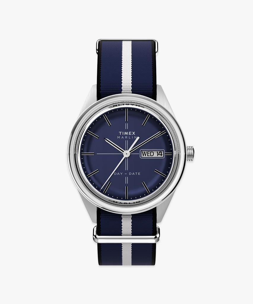 Taimaegseu Merlin Jet Quartz Fabric Strap Wristwatch 39Mm