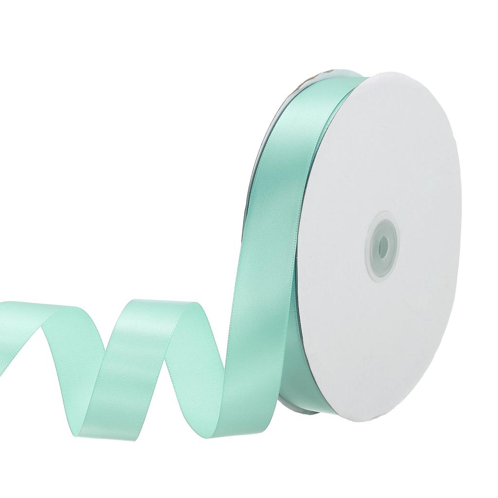 Односторонняя репсовая лента Полиэстеровая атласная лента Однотонная тканевая лента для рукоделия Свадебная вечеринка Упаковка подарков 1"x100 ярдов